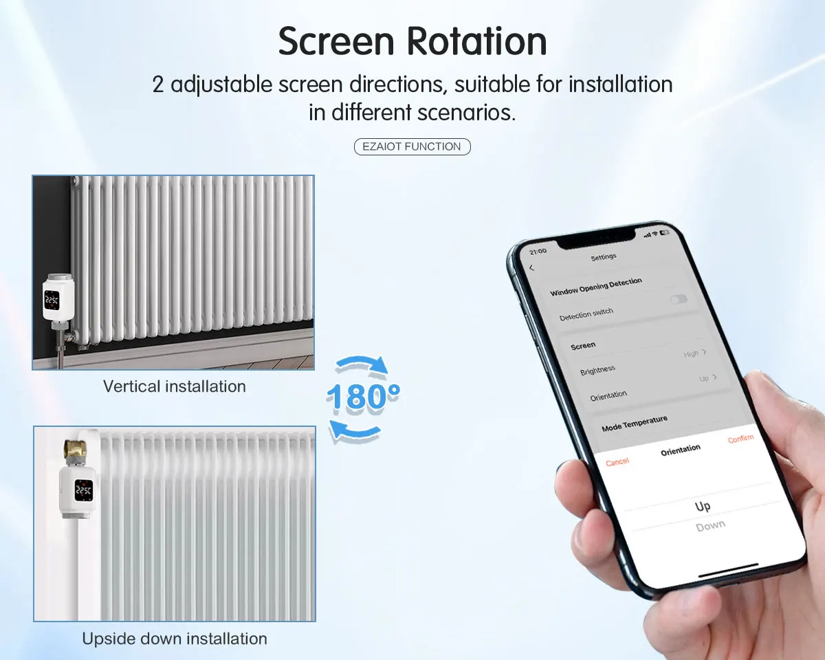 WLAN-Thermostatventil Tuya Smart TRV Programmierbarer Stellantrieb Thermostat Temperaturregler Alexa Google Home – Detail 6