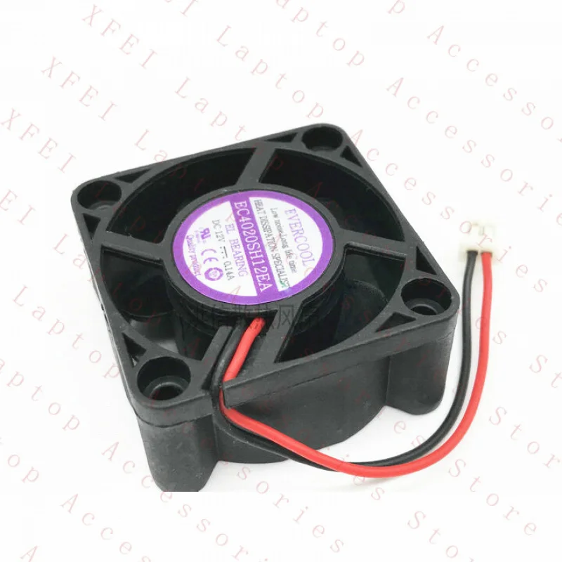 D 1PC for EVERCOOL EC4020SH12EA Cooling Fan DC12V 0.14A 4CM 40*20MM Switch New