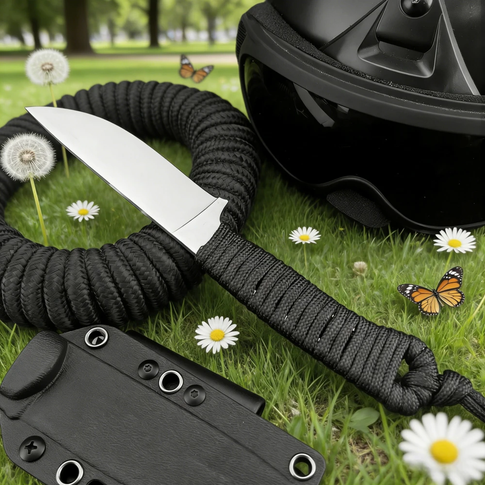 

Верхо прямой нож для рыбалки на открытом воздухе, пешего туризма, кемпинга, аварийная защита, самооборона, EDC, многофункциональные ножи STONED GOAT