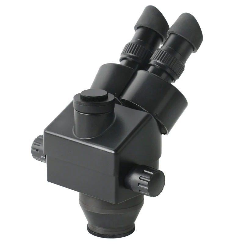 Imagem -06 - Simul-foco Parfocal Trinocular Microscópio Estéreo Cabeça Wf10x Ocular Dioptria Observação Amplificação Display 3.5x 7x 45x 90x