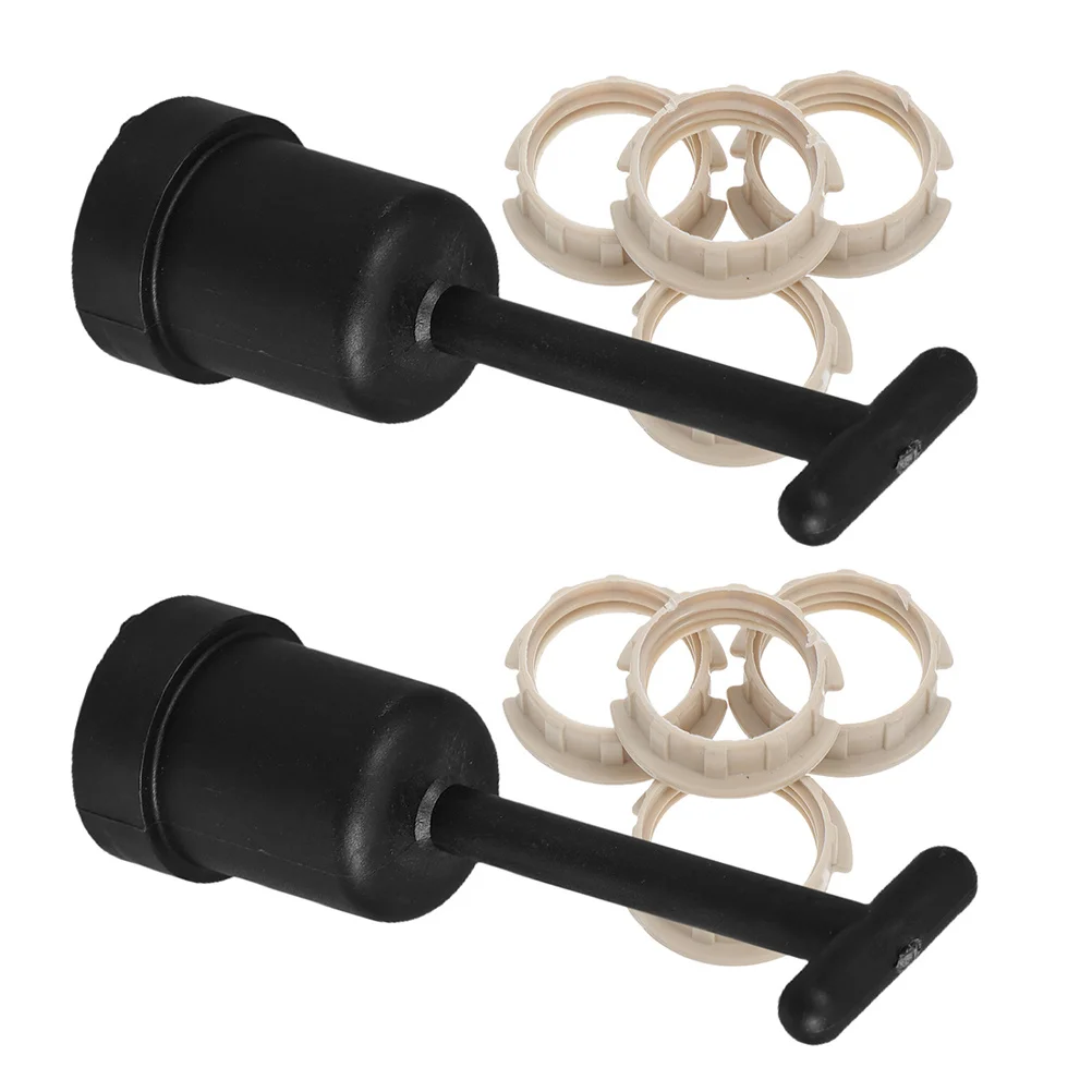 2 Sets Light Socket Ring Kit Lamp Shade Installation Buckle Black Holder Adaptor