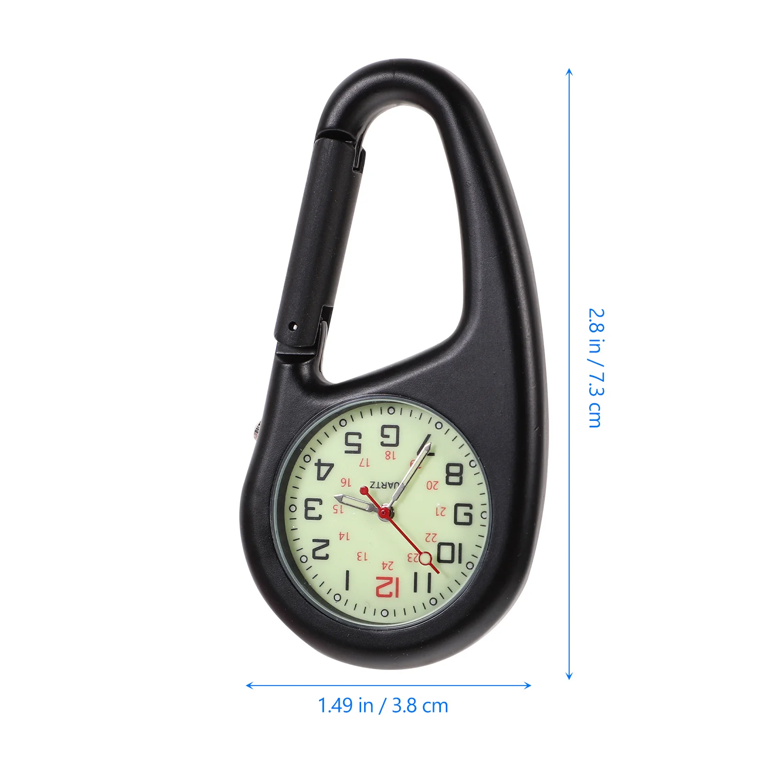 تسلق الجبال فوب ساعة سوداء الفلورسنت كليب على لتسلق المشي لمسافات طويلة التخييم في الهواء الطلق مغامرة والعتاد كليب ساعة الظهر