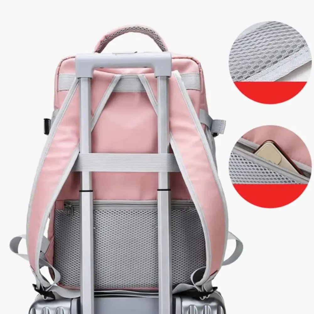 

Large Capacity Travel Backpack Waterproof Anti-Theft Laptop Backpack with Luggage Strap Casual USB Charging Port Backpack