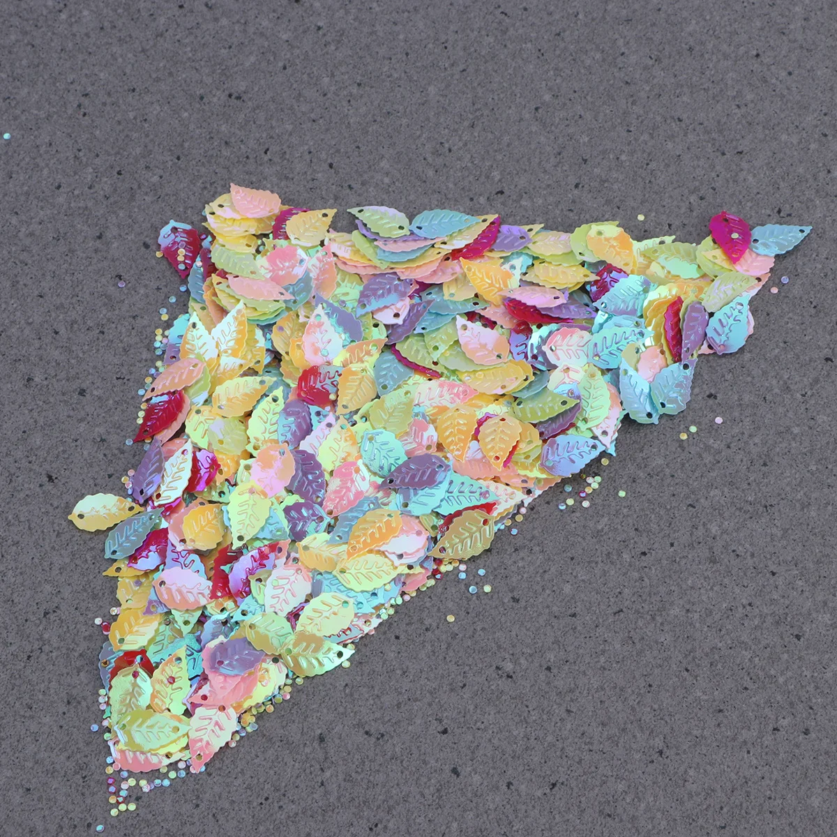 

Leave-Shaped Glitter Sequins Colorful Craft Decoration For Diy Art Projects Party Supplies Sequin Crafts