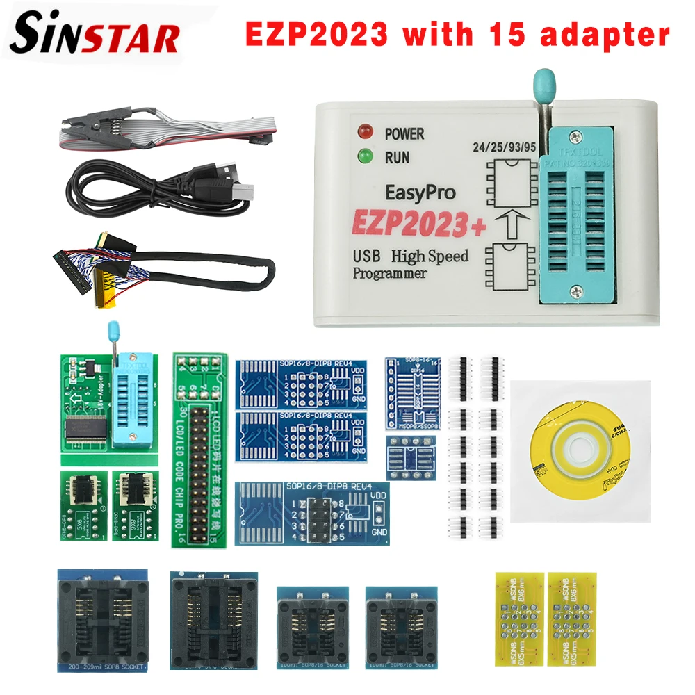 Original EZP2023 High-speed USB SPI Programmer CH554T Support 24 25 93 95 EEPROM 25 Flash BIOS Chip Better Than EZP2019