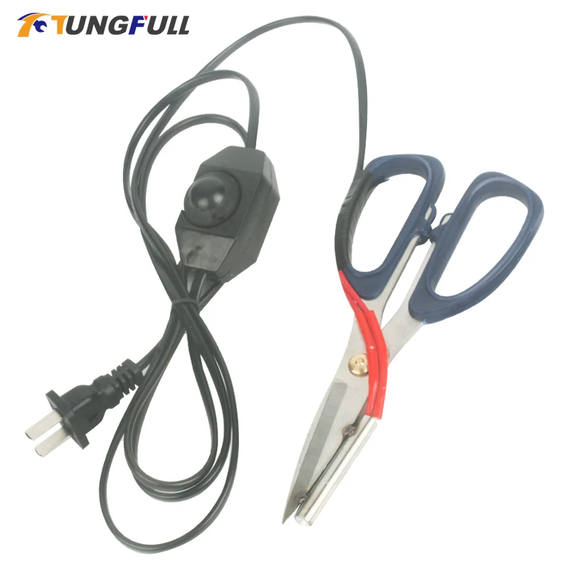 Stainless Steel Electrothermal Scissors Electric Heated Tailor Cutting Scissors for Non-Woven Fabrics And Curtains