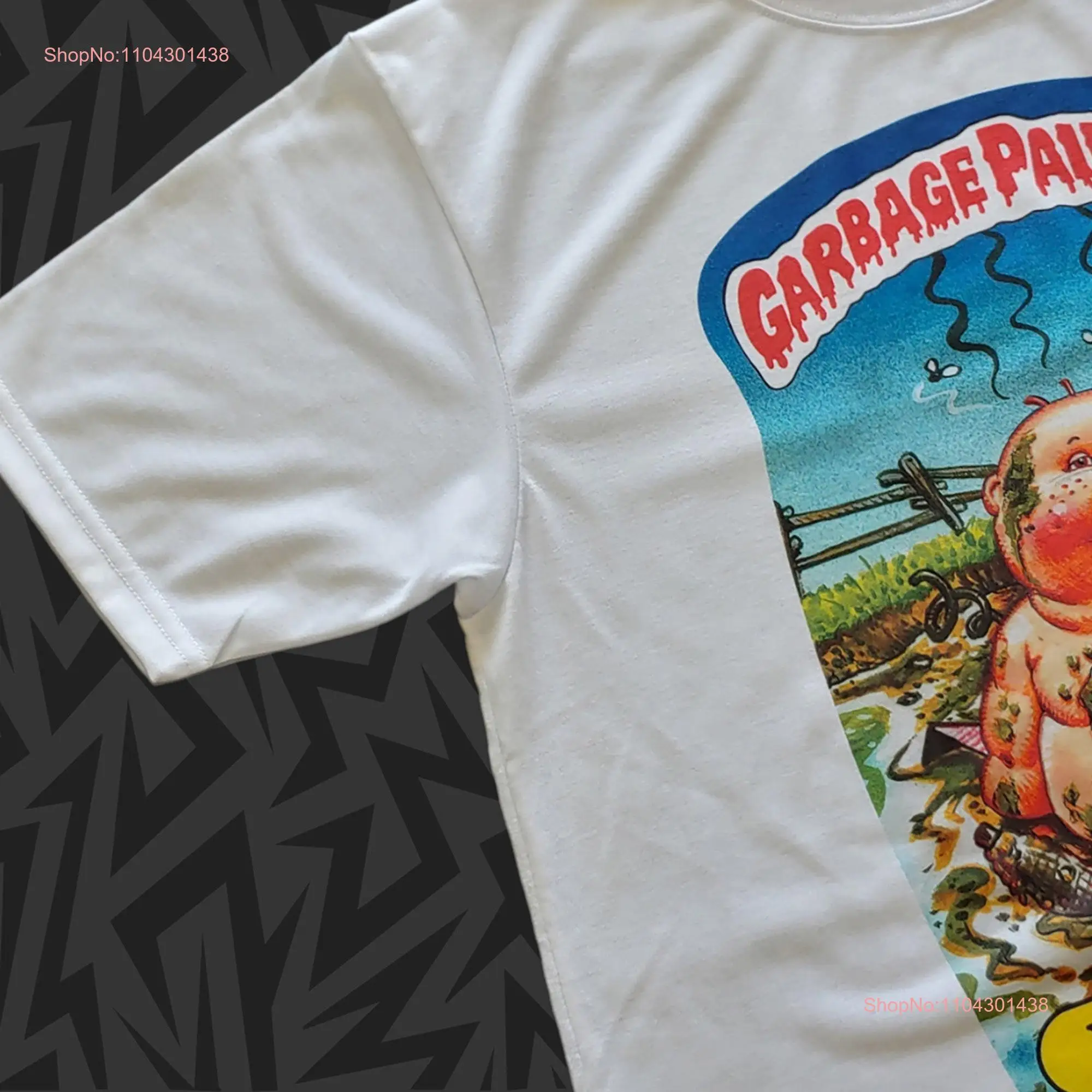 New Garbage Pail Kids GPK T Shirt ROB SLOB 52b 1985 Series 2 Robert Robby Pick Size Small 2XL long or short sleeves