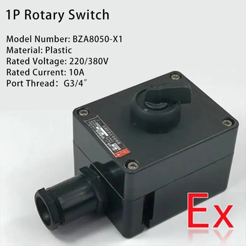 LA53 impermeabile a prova di esplosione Ex Control Button Box indicatore luce arresto di emergenza BZA8050 Anti-corrosione Master Switch Box