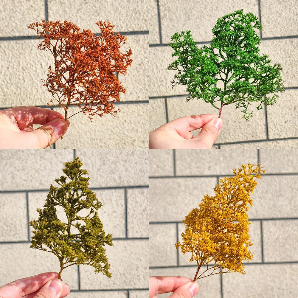 12-15cm Miniature Model Trees Accessories Plant For HO N scale Building Bushes Building Military/Sand/Railway Landscape Diorama