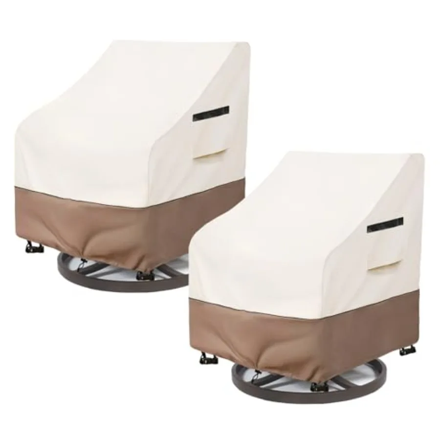 

Patio Chair Covers Waterof Heavy Du Patio Furnie Covers 33W x 35D x 36H hes Swivel Outdoor Chair Cover 2 Pk Beige