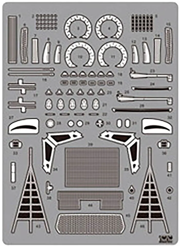 Hobby Nunu 1:24 M6 GT3 Etching Sheet With Carbon Fiber Water Patch NE24027 Car Assembly Toy Accessory Model