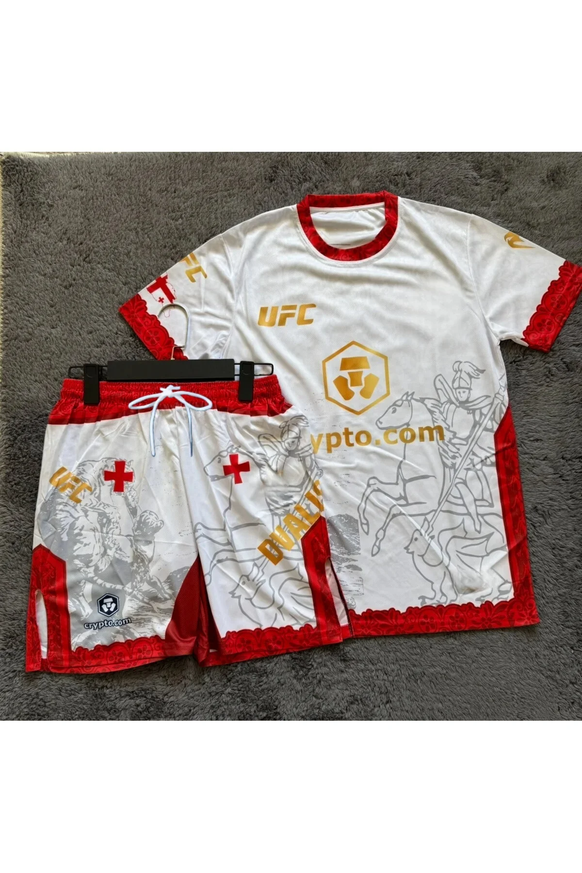 

Комплект для единоборств 2026 UFC Bullfighter: дышащие шорты и футболка для мужчин, влагоотводящие, для бокса, борьбы, бега