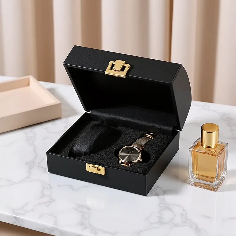Watch Packaging Box Sturdy Lid And Base Box Two Piece Paper Box Fashion For Home Use Holiday Gift Wrap Retail Store Display