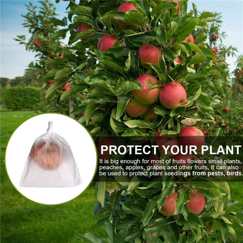 

600PCS Garden Plant Fruit Cover Protect Net Mesh Bag Against Insect Bird Pest-B51B