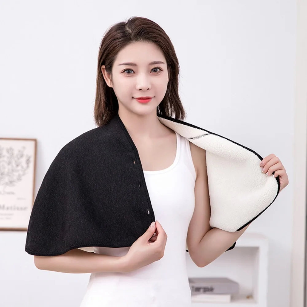 Protection Cervical Spine Plush Shawl Clothes Accessories Shoulder Warmer Wrap Autumn Winter Scarf Vest Back Support Neck Warmer