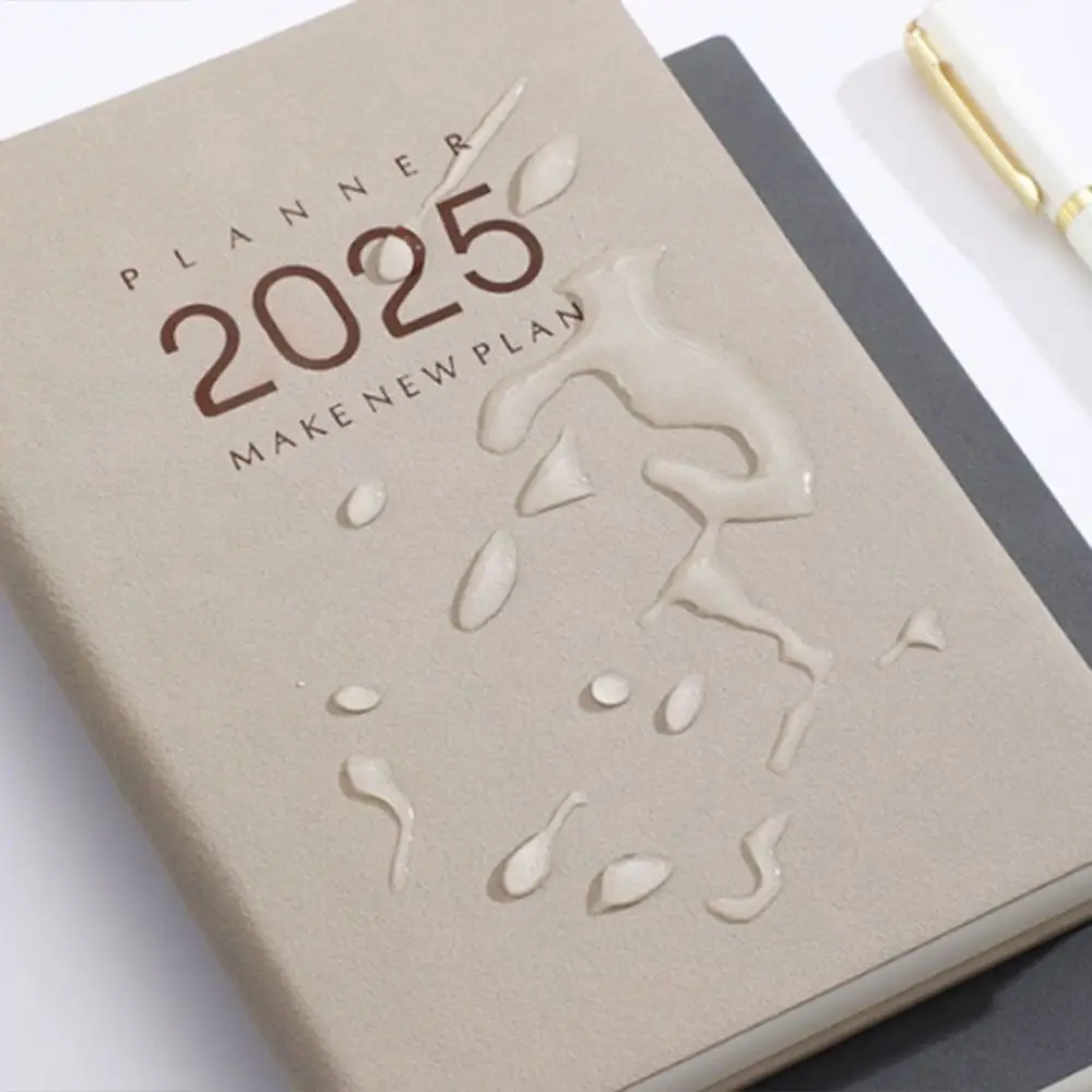 12 Months 2025 Daily Planner Notebook 360 Pages Time Management 365 Days Notepad Portable Thicken Paper a5 Diary Notepad