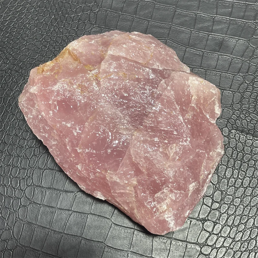 Natural Rose Quartz Crystal Quartz Raw Rough Tangling Jade Mineral Healing Crystals Reiki Specimens Collectible Home Decor