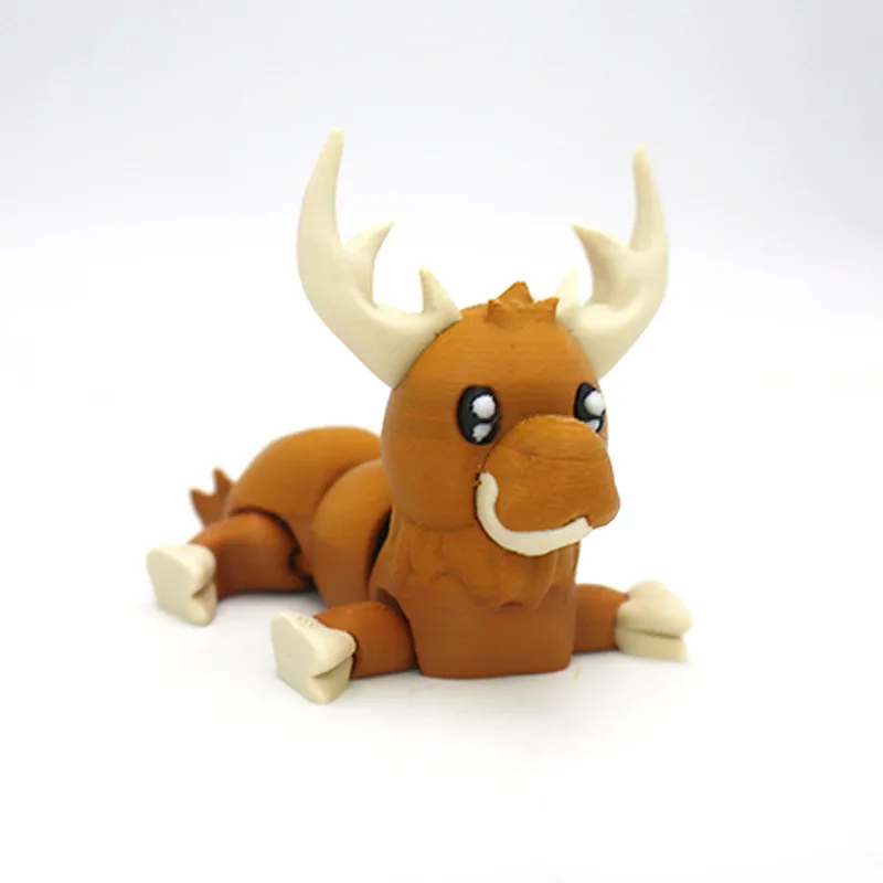 ميلو الغزلان ثلاثية الأبعاد مطبوعة الحلي الزخرفية الإبداعية للأطفال عيد الميلاد اللعب دمى أشكال للبنين والبنات ألعاب مضحكة 1 قطعة #3