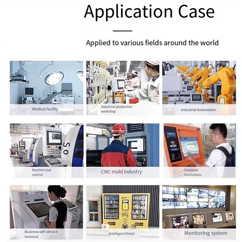 Tela de toque capacitiva A99E-DSI, painel IPS de 7 polegadas 1024X 600 pixels, vidro temperado de ligação óptica, toque de ponto