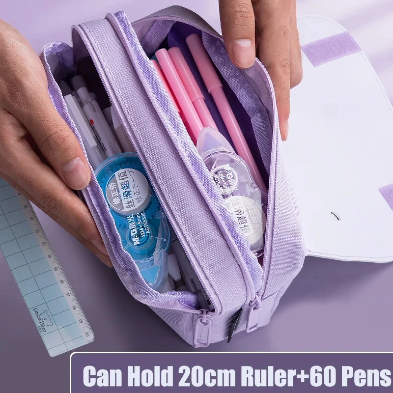3D Kawaii Pencil Bag 3 Layers Astronaut Pencil Case Pouch Cute School Supplies Aesthetic Organizer for Girls Boys Stationery