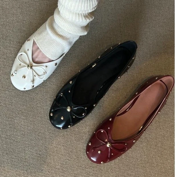 

Женские оксфорды на плоской подошве из коровьей кожи больших размеров 35-40, высококачественные мягкие удобные повседневные женские эспадрильи с заклепками