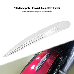 Chrome Motorcycle Front Fender Trim For Harley Softail FLHC FLDE FL FLD Touring Electra Street Road Glide FLHT FLTRX FLHR 84-Up