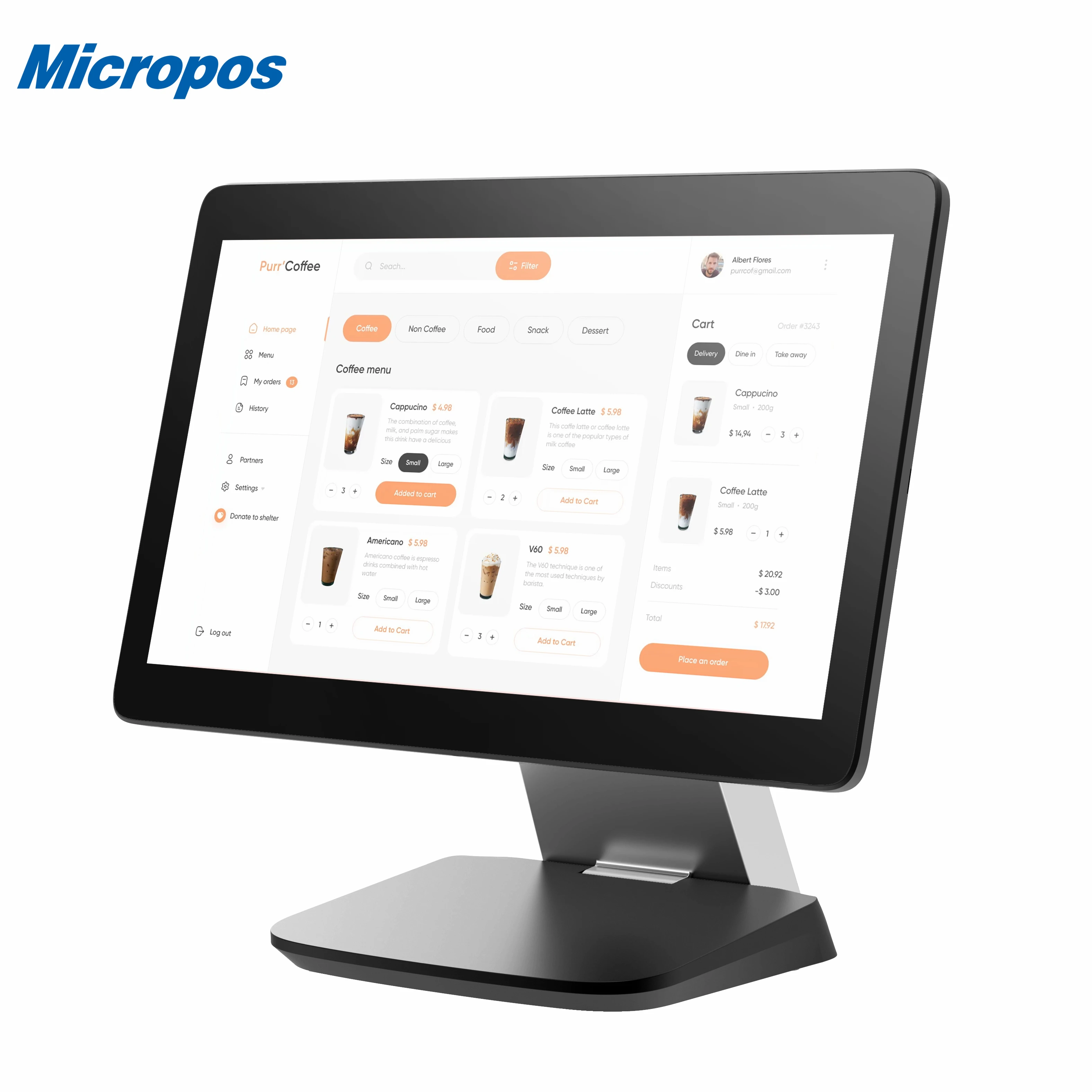 2026 New POS Terminal 15'' Slim POS Touch Computer For Store Grocery All In One Pos System Point Of Sales