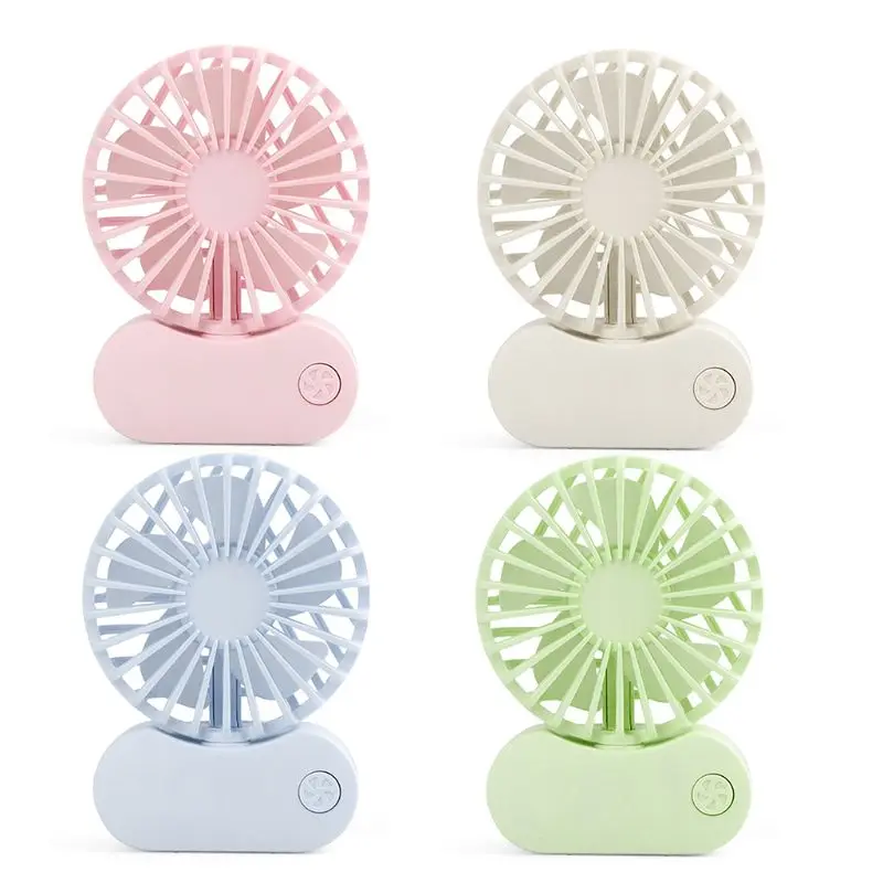 Low Noise Small USB Desk Fan Handheld Desktop Rotation Mini Fan Quiet Cooling Fan Strong Easy to Use