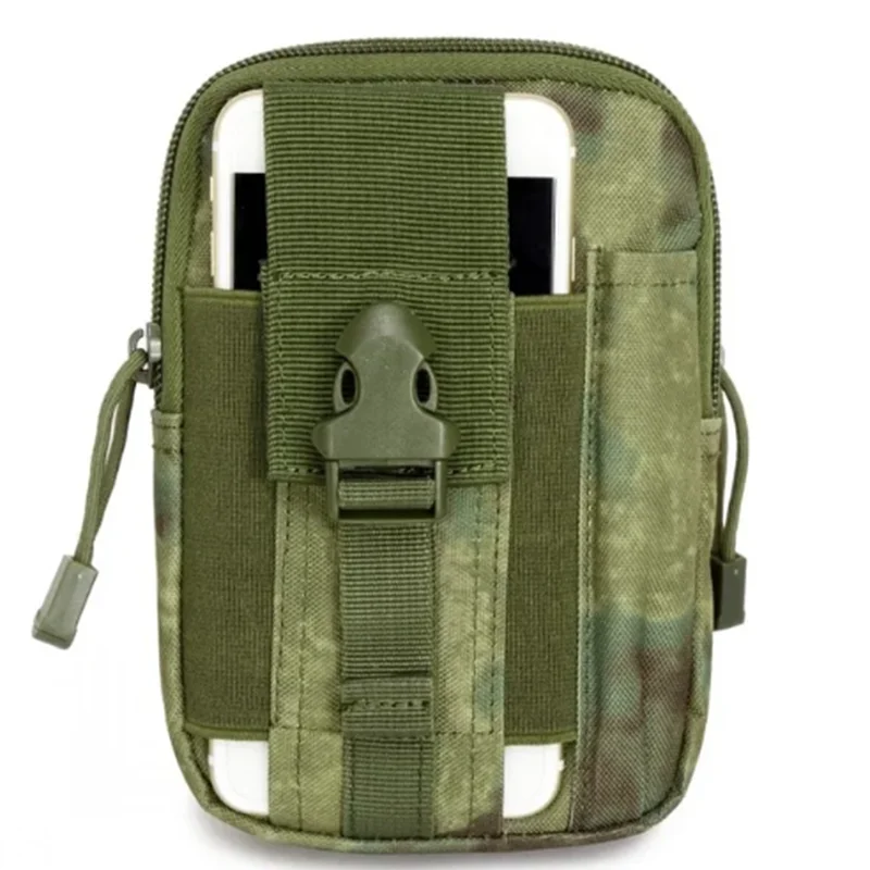 1Pc Men Outdoor Sport Tactical Molle Pouch Belt Waist Pack Bag Phone Case Military Camping Climbing Running Hunting Small Bags