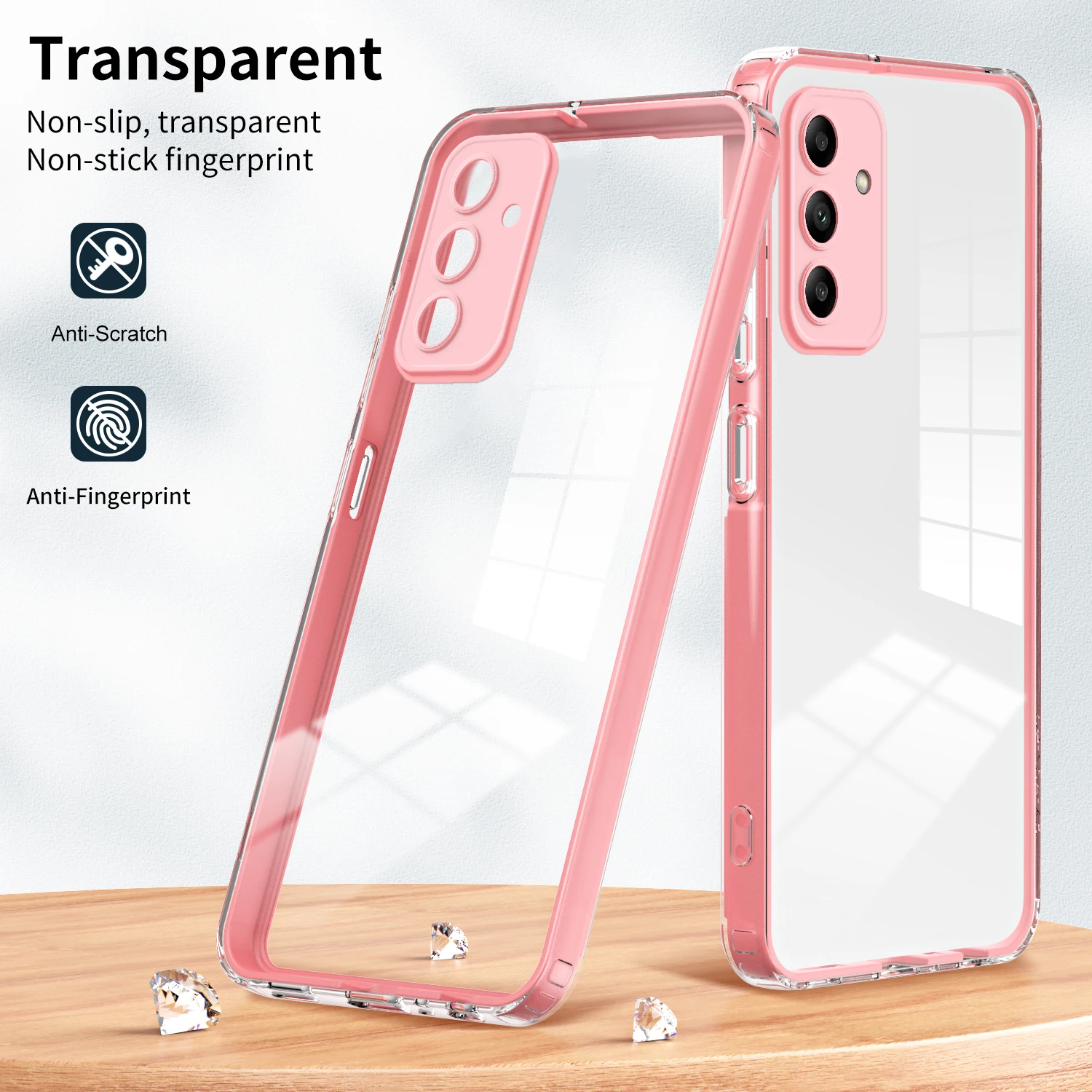 for Samsung Galaxy A05s Case 3 IN 1 Frame Luxury Clear Soft Edges Hard Phone Cover SamsungGalaxyA05s SM-A057F/DS SM-A057M/DS