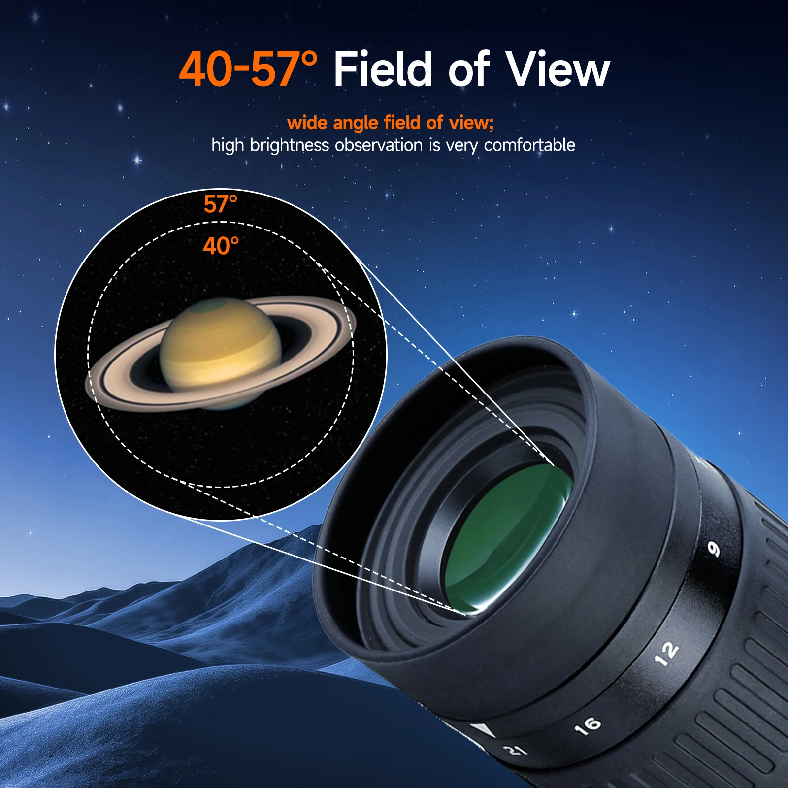 Svbony Teleskop-Okular- und Barlow-Linsen-Set, SV135 7-21mm Zoom-Okular, 3X achromatische Barlow-Linse für astronomische Teleskope – Detail 14
