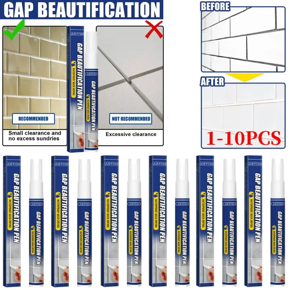 Tile Gap Repair Pen White Tile Refill Wall Grout Marker Mouldproof Filling Agent Waterproof Anti-Mildew Filling Agents