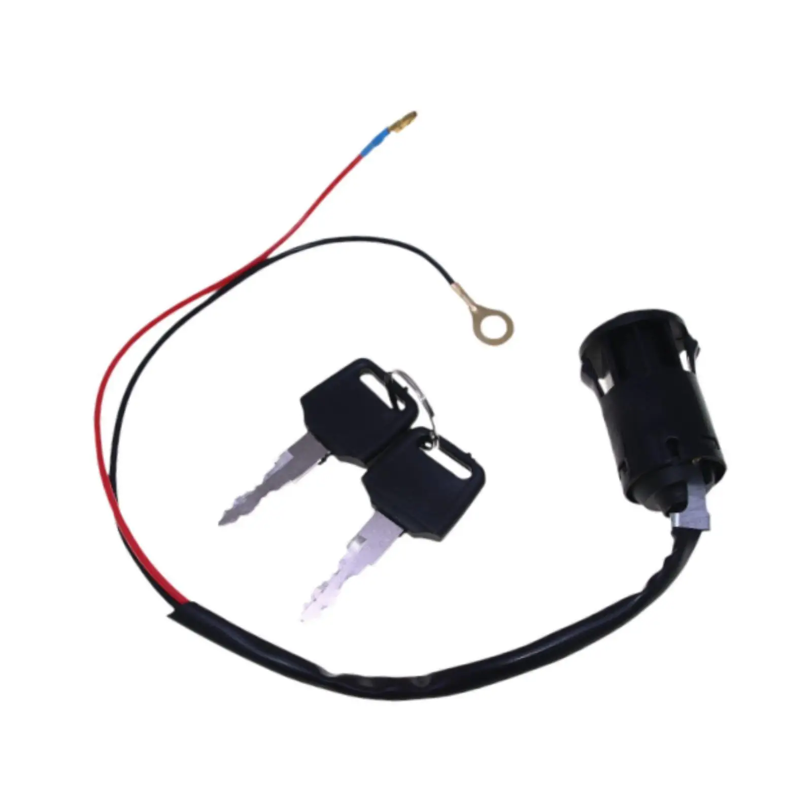 

2 Wire Ignition Switch Key Set with 2 Keys Easy to Install Starter on Off Switch Replacing for Four Wheel Drive Vehicles