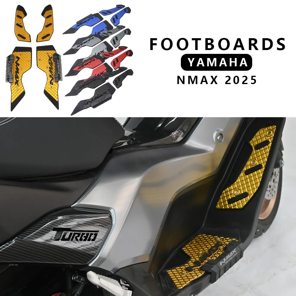 

MTKRACING для YAMAHA NMAX 2025, пластина для педали, подножки, аксессуары, подставка для ног мотоцикла, подножки для ног