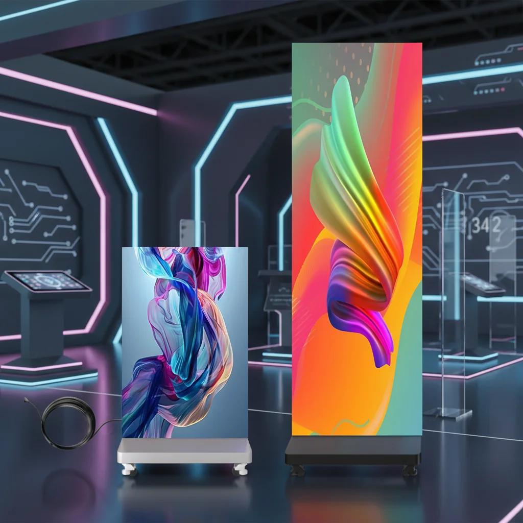 Factory Direct 2mm 2.5mm Foldable Full Color LED Poster Screen High Brightness HDR10 IP65 Waterproof Outdoor Indoor Wall Display