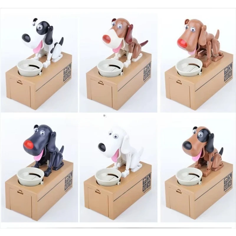 Cute shape electric cash box children's toys coin dog piggy bank - view 5
