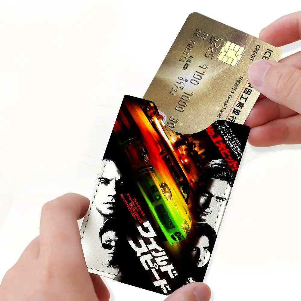 Fast and Furious Classic Vintage Card Protect Credit Bank Card Holder Case Slim Wallet Protector for Men Travel Shopping view 5