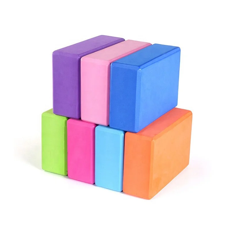 

Custom Colour Yoga Blocks Fitness Eva Foam Exercise Bricks Provides 4 x 6 x 9" Yoga Blocks