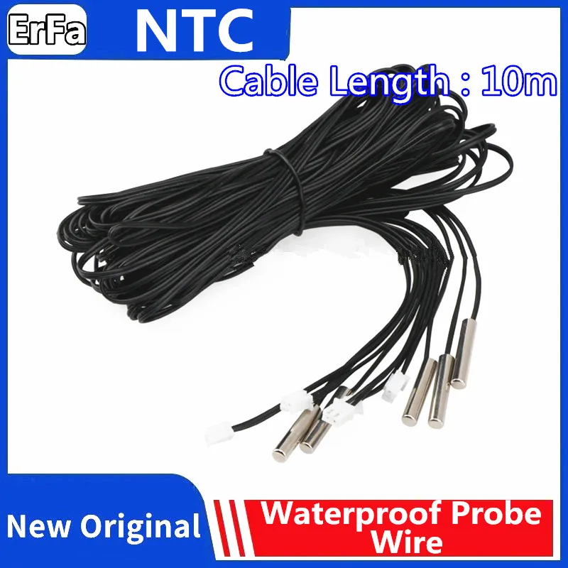 1pcs 10m B3950 NTC 2K 5K 10K 15K 20K 50K 100K 1% אוויר בדיקה מיזוג בדיקה עבור Arduino W1209 טמפרטורת תרמיסטור חיישן