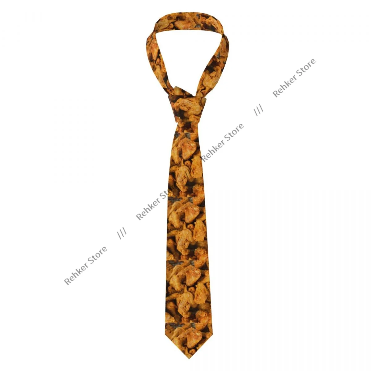 

Повседневный узкий галстук со вкусной курицей на подносе, тонкий галстук для вечеринки, формальный галстук