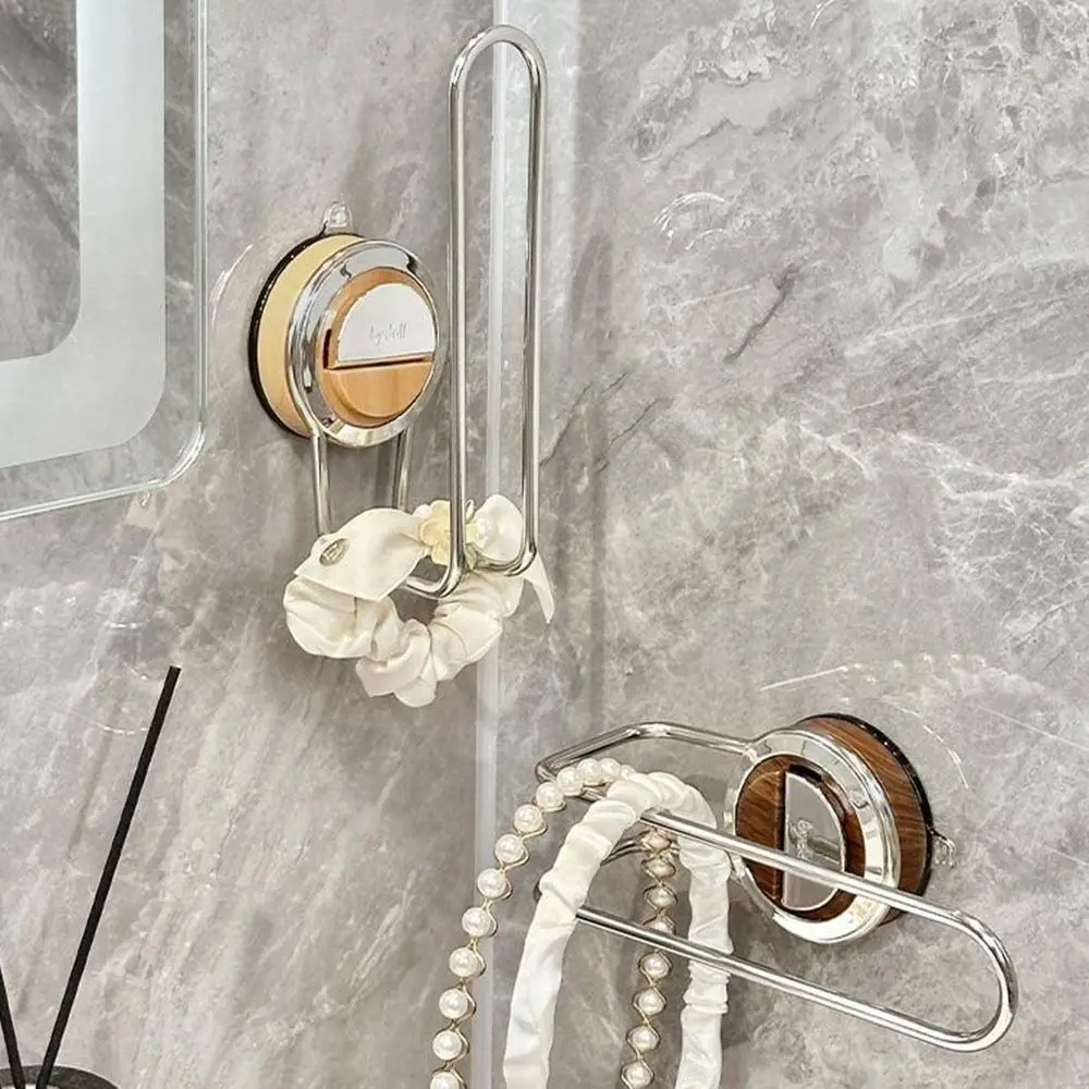 

Multi Functional Suction Cup Bathroom Hook Wall Mounted Seamless Headband Storage Rack Hanging No-punch Bathroom Adhesive Hook