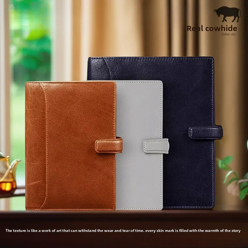 Filofax UK Imported Lockwood A6 A5 Notebook Loose-leaf Cowhide Cover Business Office Meeting Record 2026 Schedule B