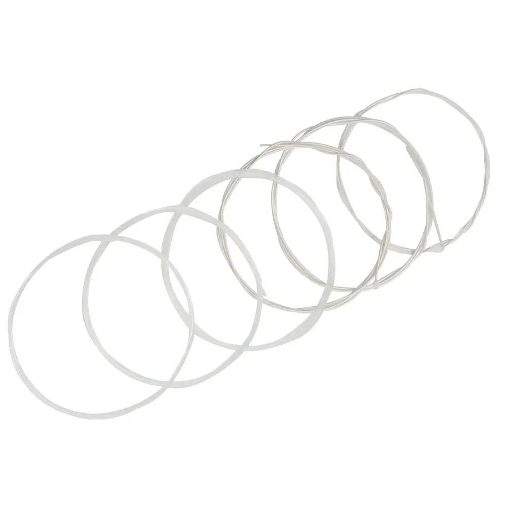 6Pcs Nylon Classical Guitar Strings High Tension Bright Clear Tone Stable Structure Elegant Look Fashionable Design for Folk