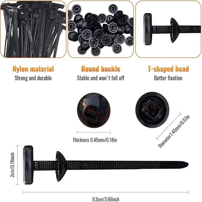 Heavy Duty Nylon Cable Tie Buckle Auto Fastening Straps Universal Self-locking Zip Ties Cable Management ELECTRICIST Accessories