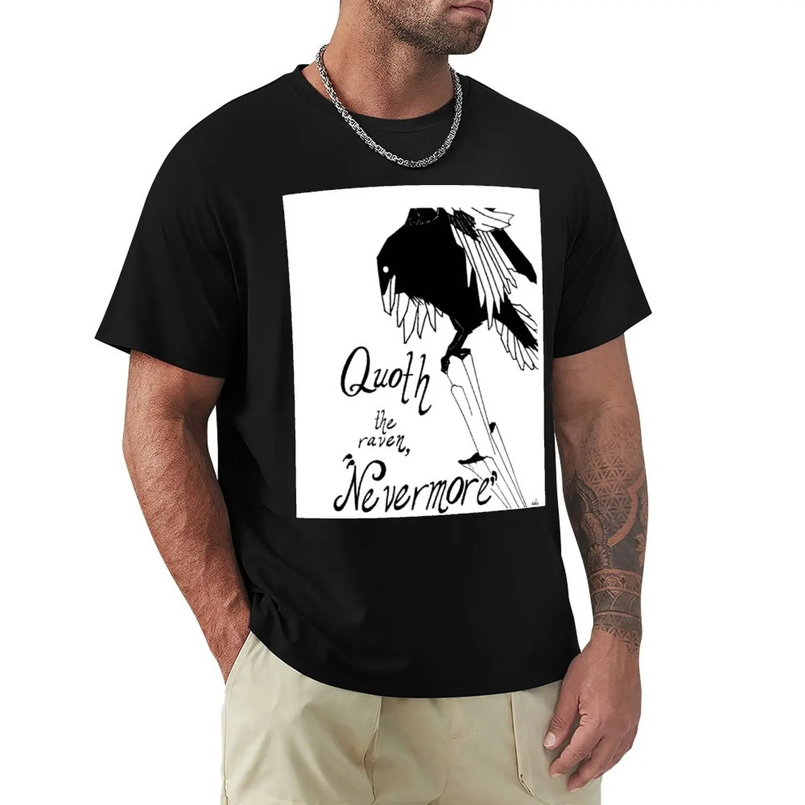 The Raven T-Shirt All Match Basic Short Sleeve Top
