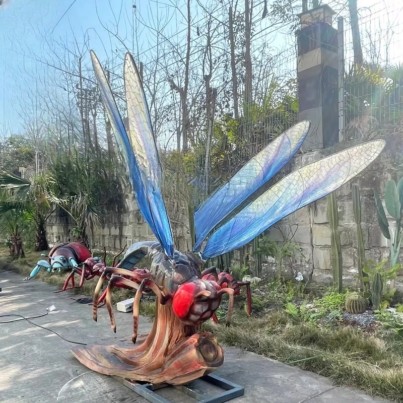 Animated theme park world insect animation model automatically