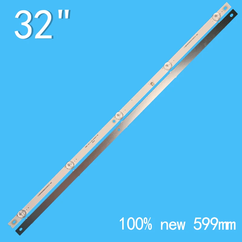 2PCS 599MM New TV\'s LCD Lamp Bars For CRH-ZG32G5CE30300502832REV1.1 Backlight Strips 32G5C LB-C320X18-E5C-H-G01-XRD2 Matrix