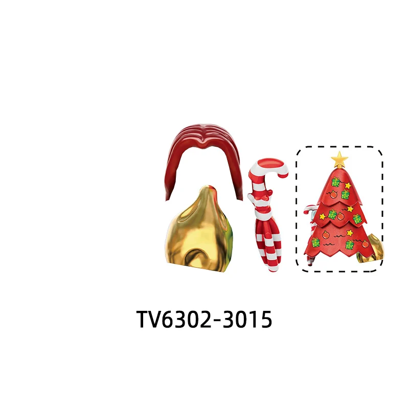 クリスマスのエルフサンタモデルブロック,レンガセット,おもちゃ,ギフト,tv6302