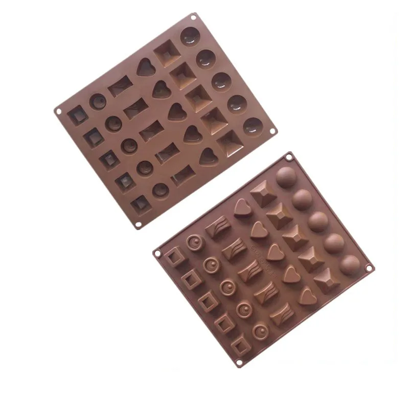 Wholesale 30-piece Set of Silicone Chocolate Molds, Malt Candy Moulds, Home Baking Diy Mold 612