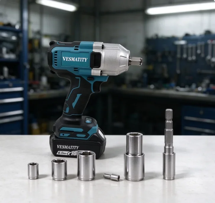 Heavy Duty Brushless Cordless Impact Wrench High Torque Variable Speed Electric Socket Tool for Car Tire Nut Machinery Repair